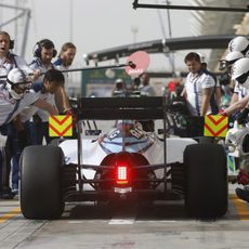 Williams aprovechó la primera sesión para entrenar pit stops