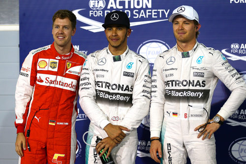 Los tres mejores en la clasificación del GP de Baréin 2015