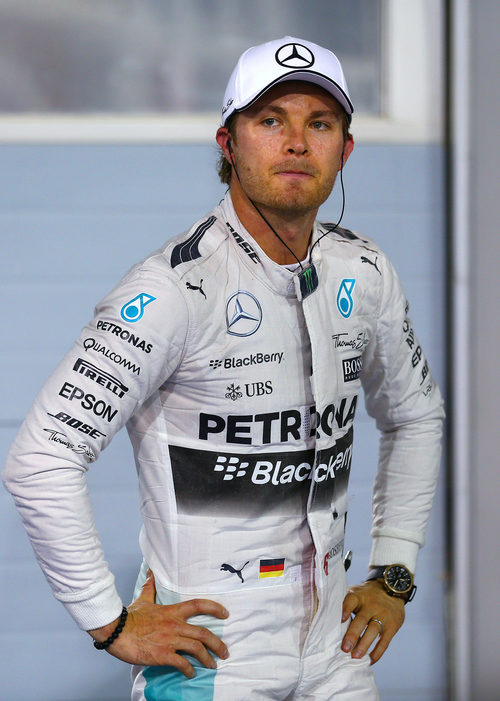 Seriedad en el rostro de Nico Rosberg tras la clasificación