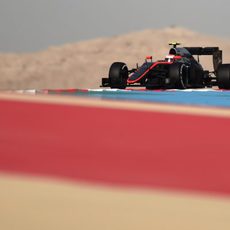 Jenson Button rodando en la FP3