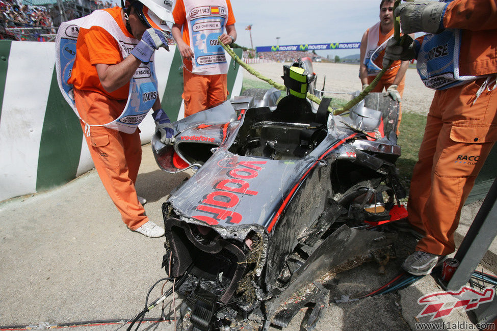 2008: el accidente de Kovalainen