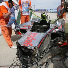 2008: el accidente de Kovalainen