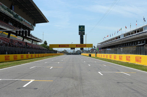 Recta principal del circuito de Montmeló