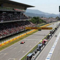 Roberto Merhi corre ante su público en Barcelona