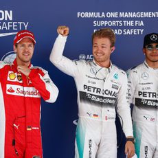 Rosberg, Hamilton y Vettel, los más rápidos en Montmeló