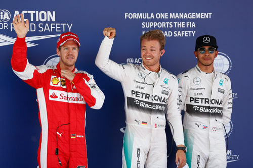 Rosberg, Hamilton y Vettel, los más rápidos en Montmeló