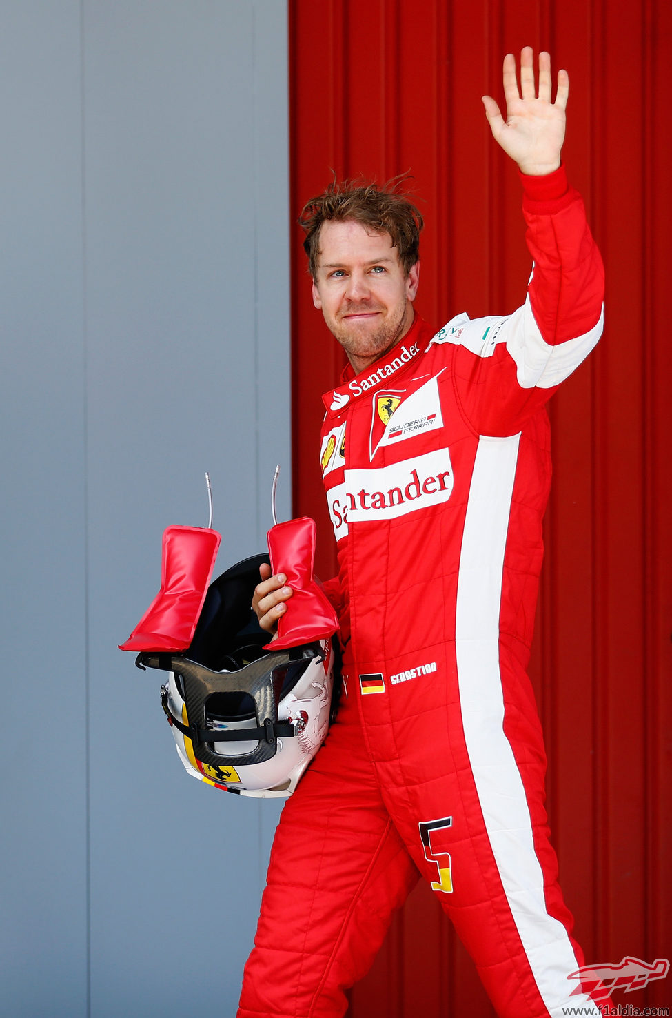 Sebastian Vettel, contento con su tercera plaza en parrilla