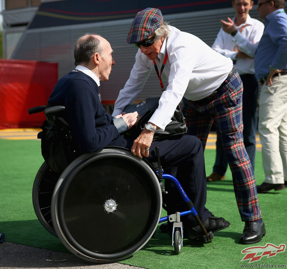 Jackie Stewart y Frank Williams no se perdieron el Gran Premio