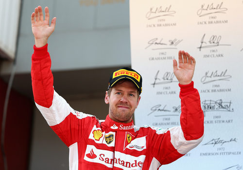 Sebastian Vettel logra el cuarto podio de la temporada