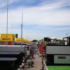 'Paddock' del Gran Premio de España 2015