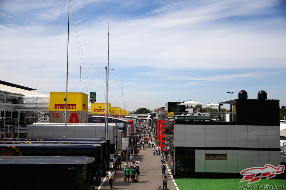 'Paddock' del Gran Premio de España 2015