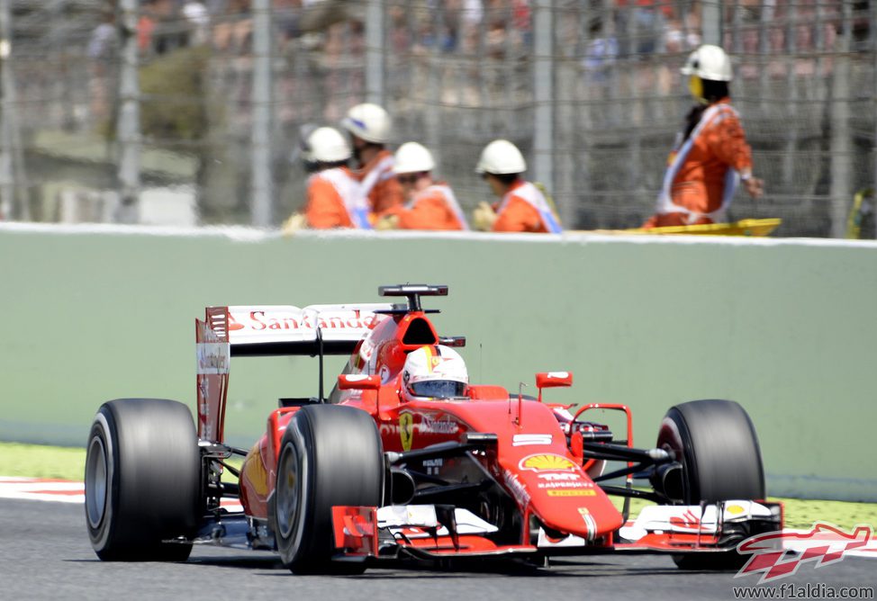 Sebastian Vettel finaliza en tercera posición en el GP de España 2015