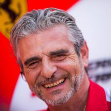 Maurizio Arrivabene está sonriente