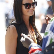 Minttu Virtanen en el paddock