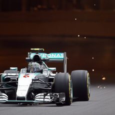 Nico Rosberg a la salida del túnel