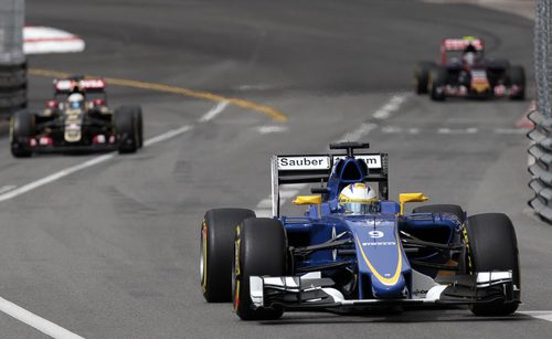 Marcus Ericsson rueda en los libres