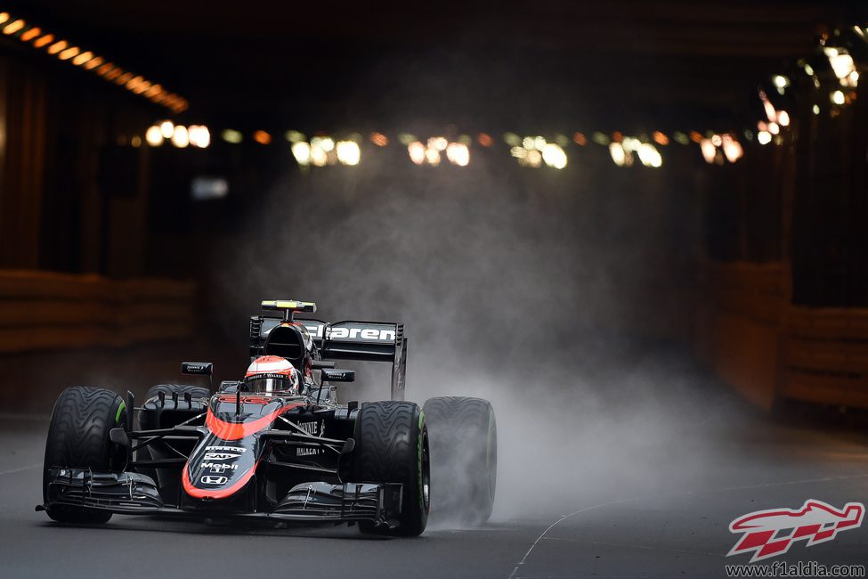 Jenson Button y la lluvia