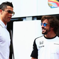 Cristiano Ronaldo y Fernando Alonso coinciden en Mónaco