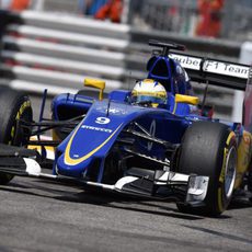 Marcus Ericsson rueda con neumáticos blandos