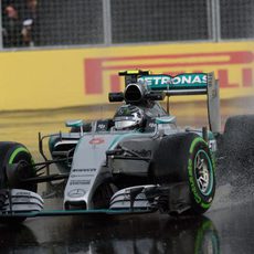 Neumático intermedio para Nico Rosberg