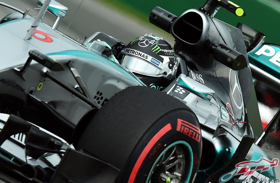 Nico Rosberg a los mandos del W06 Hybrid