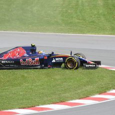 Trompo de Carlos Sainz en los Libres 1 de Canadá