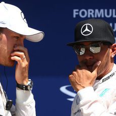 Nico Rosberg saldrá por detrás de Lewis Hamilton en Canadá