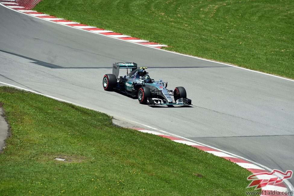 Nico Rosberg perdió ritmo en la Q3 en Montreal