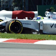 Salida de pista de Felipe Massa en Canadá