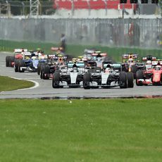 Primeros metros del GP de Canadá 2015