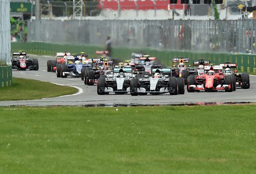 Primeros metros del GP de Canadá 2015