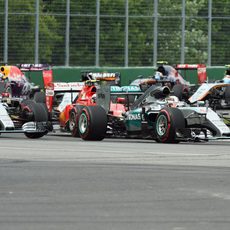 Los Mercedes mantienen las primeras palzas en Montreal