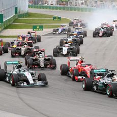 Salida del GP de Canadá 2015