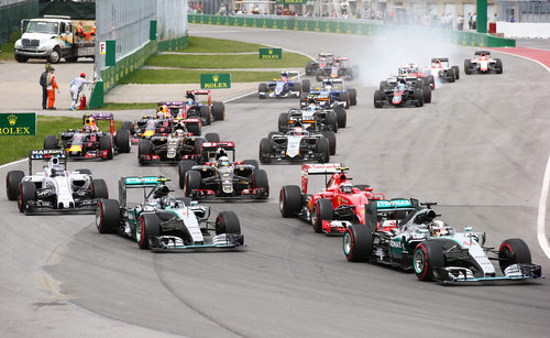 Salida del GP de Canadá 2015