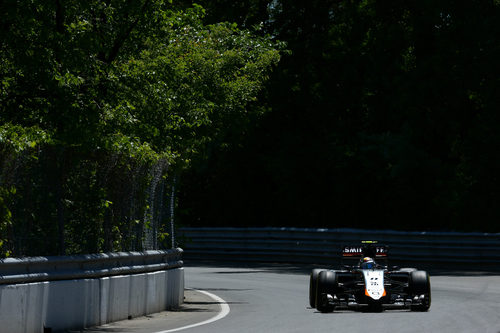 Sergio Pérez cerró el 'top ten' de la clasificación del GP de Canadá 2015