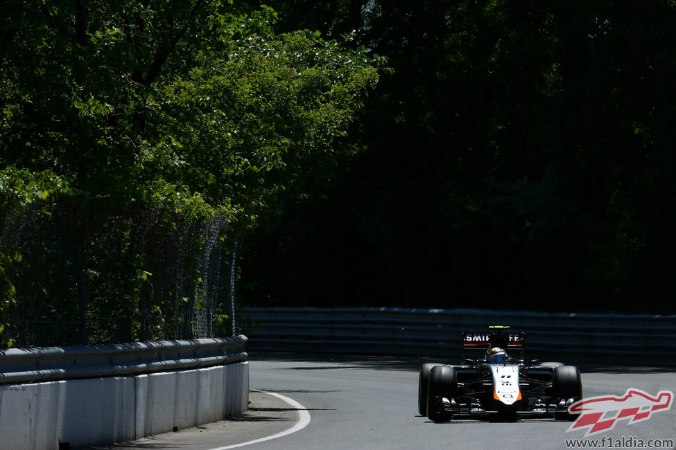 Sergio Pérez cerró el 'top ten' de la clasificación del GP de Canadá 2015