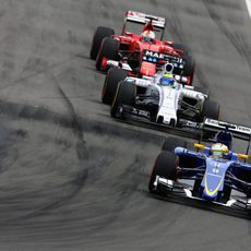 Marcus Ericsson rueda con neumáticos superblandos