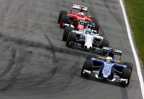 Marcus Ericsson rueda con neumáticos superblandos