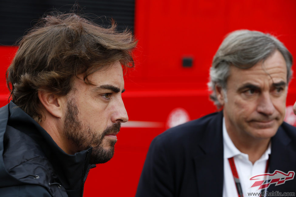 Fernando Alonso y Carlos Sainz, juntos en Austria