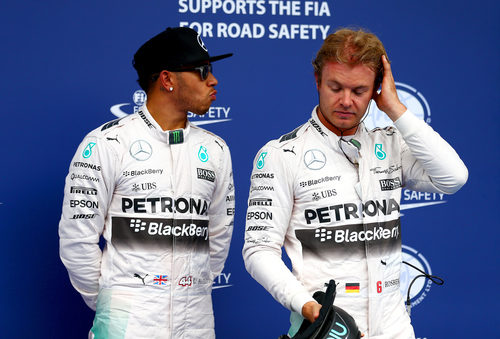 Primera fila en parrilla para Lewis Hamilton y Nico Rosberg