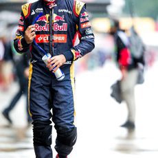 Carlos Sainz en el paddock al finalizar los L3