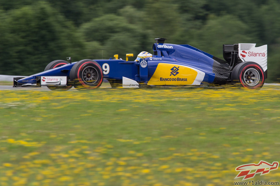 Marcus Ericsson en el Red Bull Ring