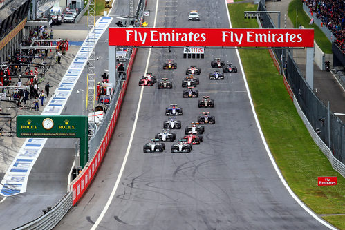 Salida del GP de Austria 2015