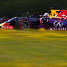 Daniel Ricciardo rueda con neumáticos superblandos