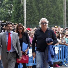 Flavio Briatore llega al evento