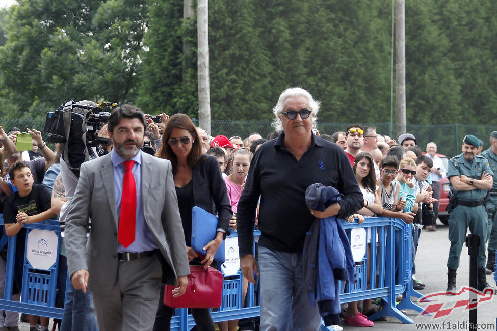 Flavio Briatore llega al evento