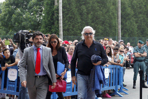 Flavio Briatore llega al evento