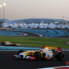 Alonso en su última carrera con Renault