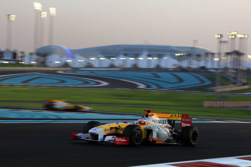 Alonso en su última carrera con Renault