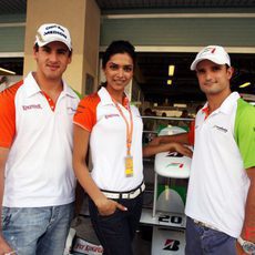 Liuzzi, Sutil y  Padukone